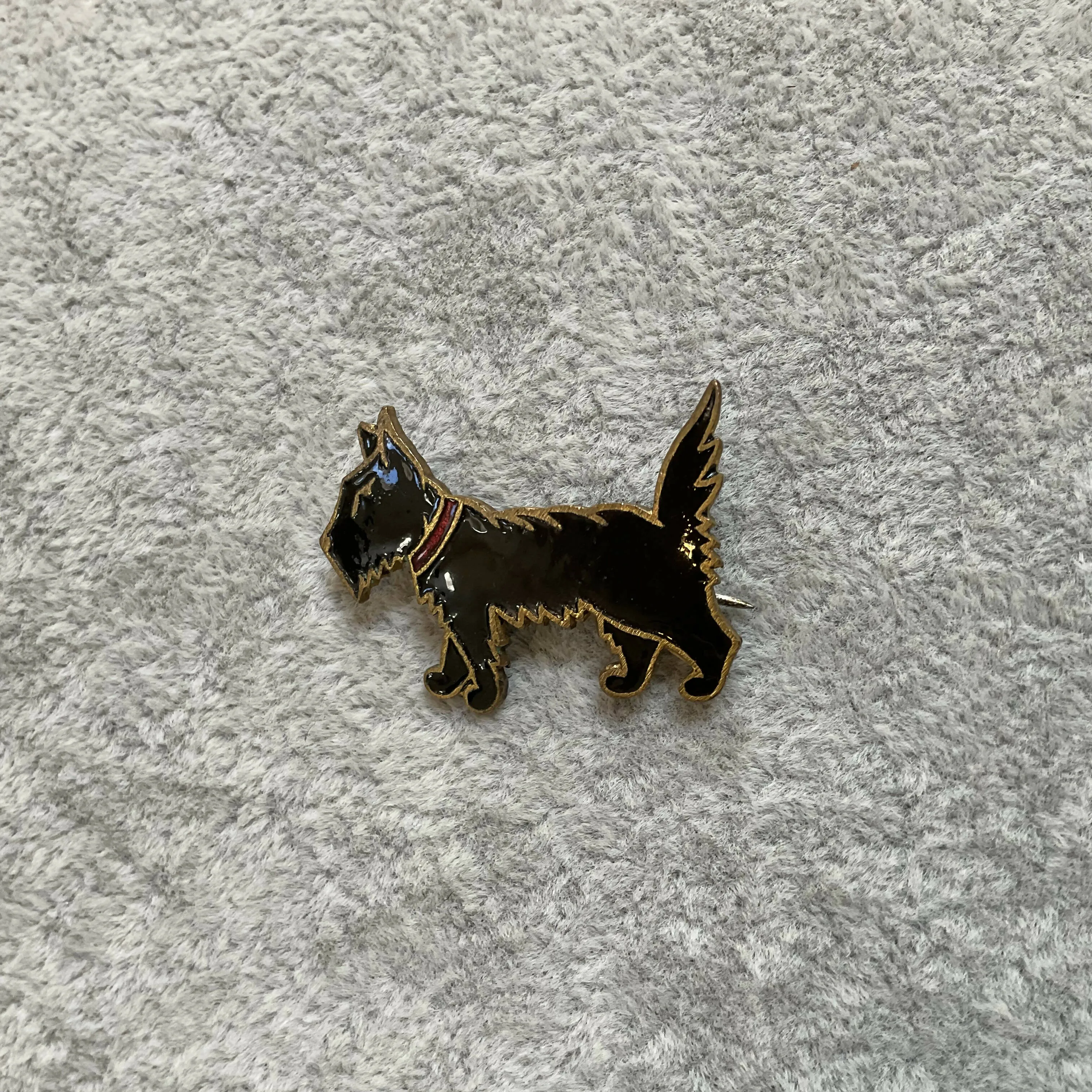 1950’s enamel scottie brooch