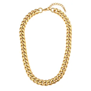 40cm-45cm 12mm/13mm Width Chunky Curb Chain Necklace