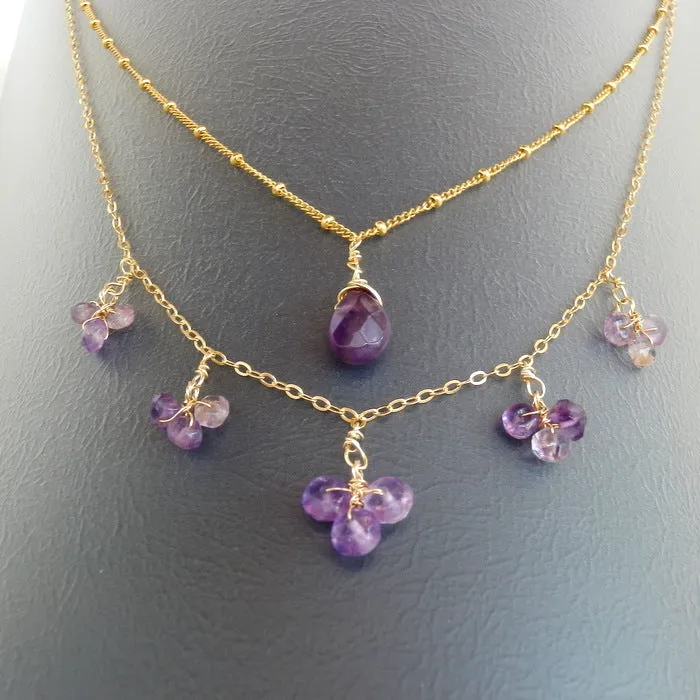 Amethyst Layered Necklace