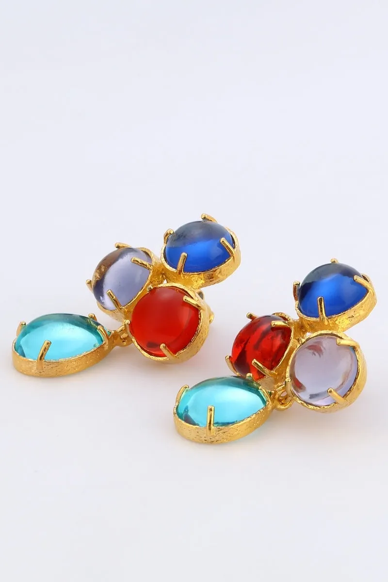 AQUA EARRINGS IN MULTICOLOR