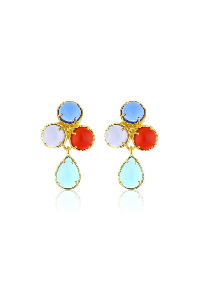 AQUA EARRINGS IN MULTICOLOR