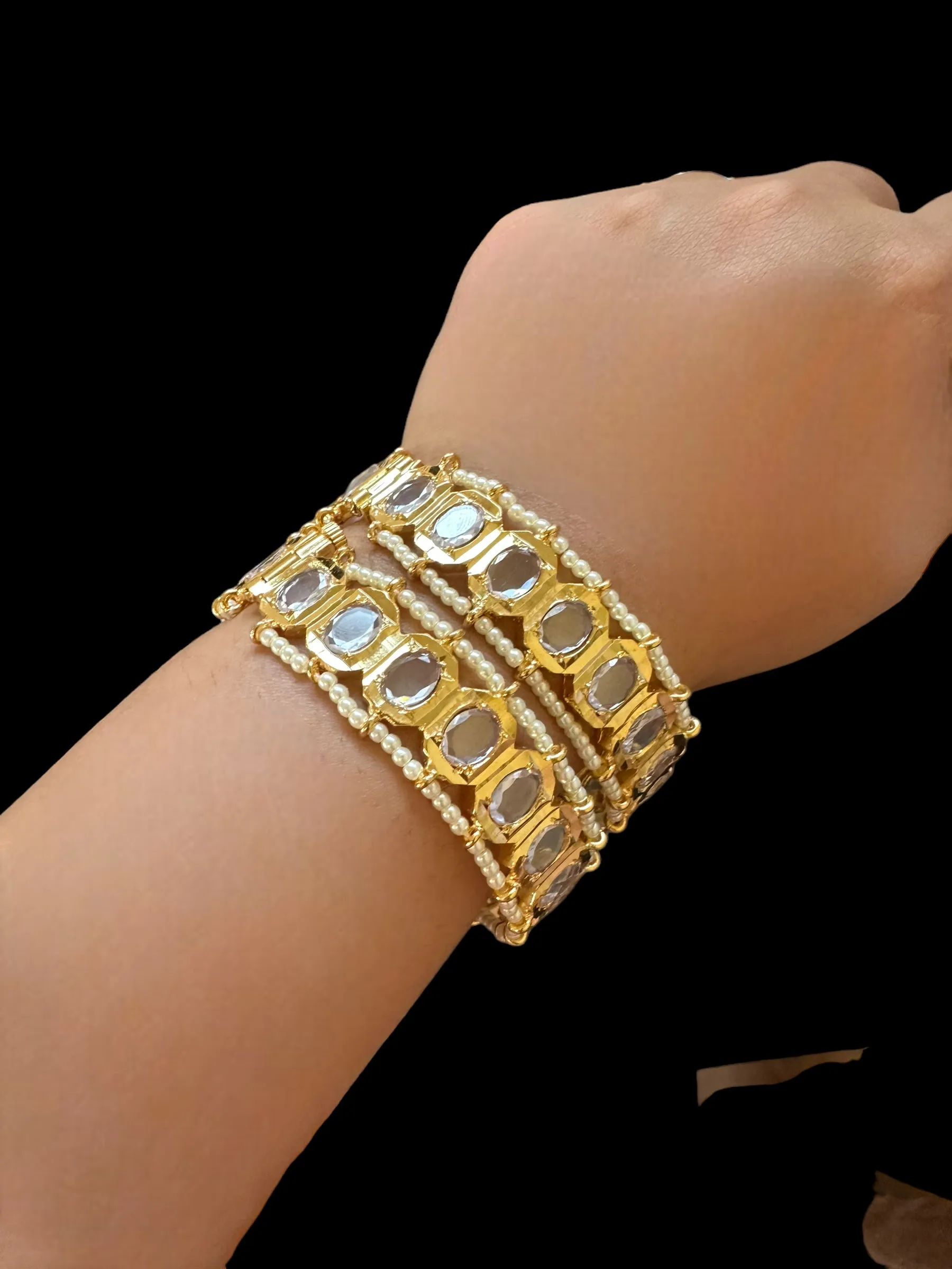 B155 Hyderabadi gold plated bangles ( READY TO SHIP )