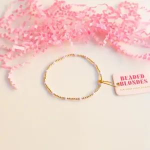 Beaded Blondes Lilac Dainty Poppi Bracelet