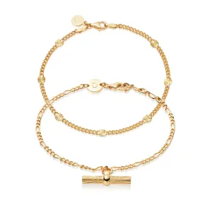 Bestselling Bracelet Stack 18ct Gold Plate