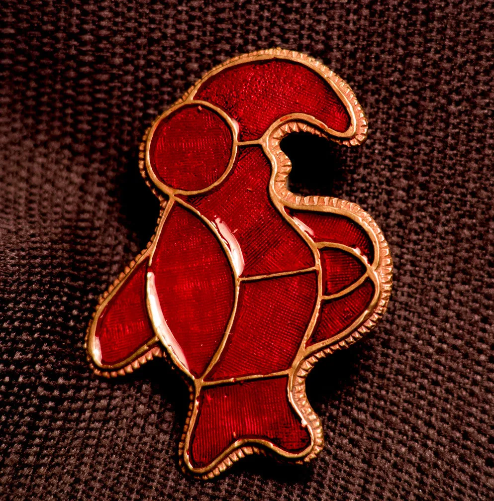 Bird Brooch - Enamel - SB16