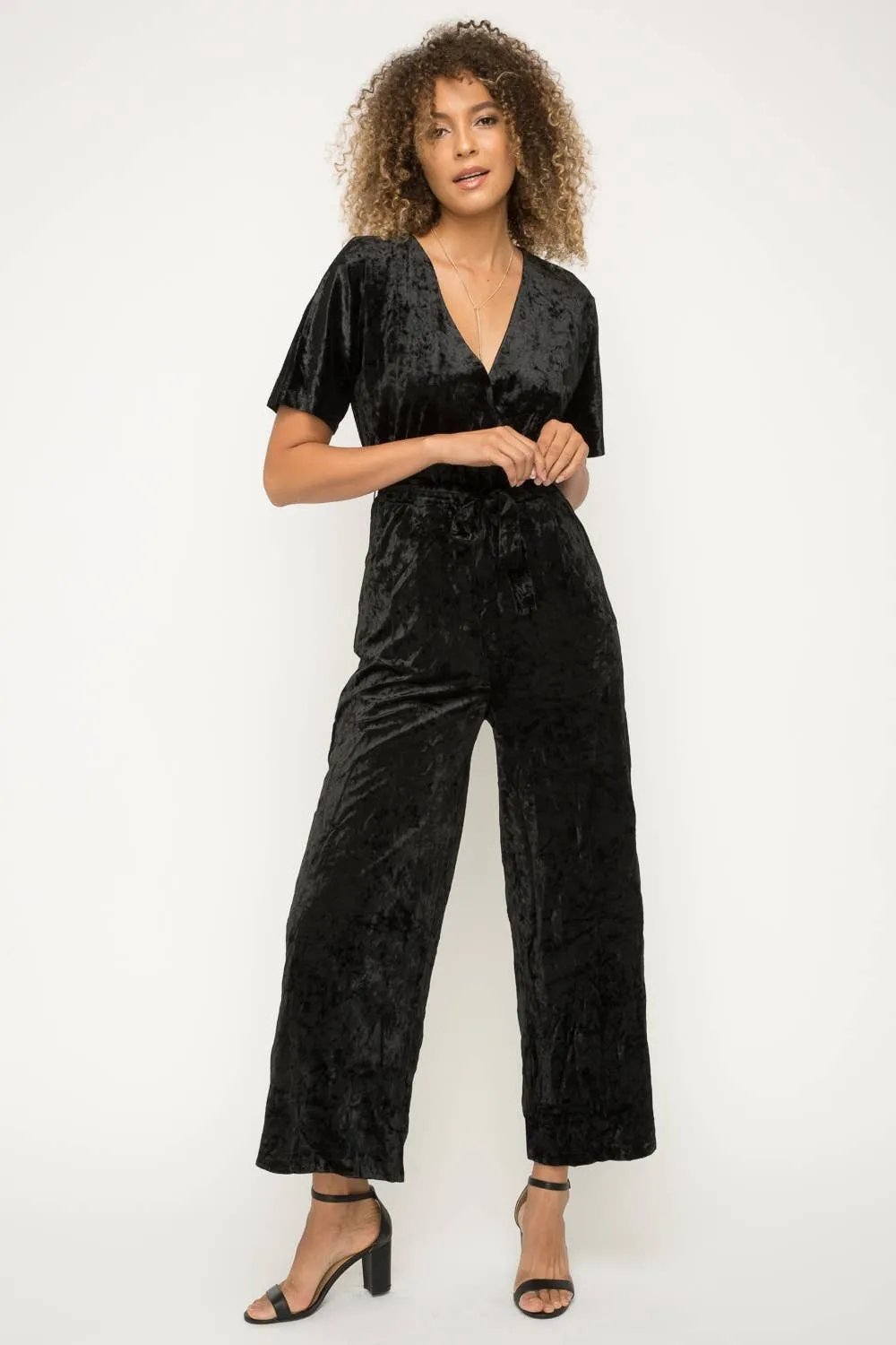 Black Velvet If You Please Jumpsuit