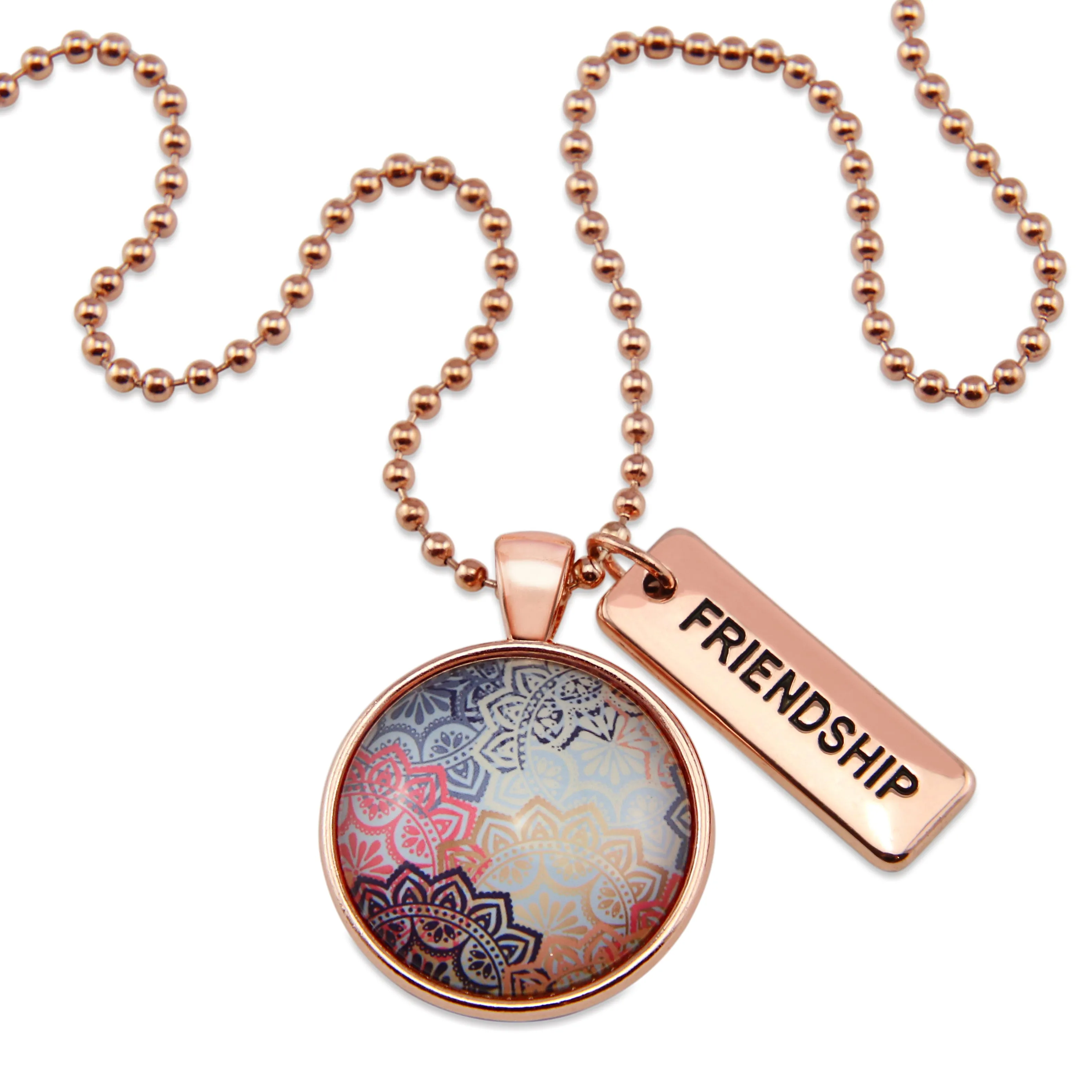 BOHO Collection - Rose Gold 'FRIENDSHIP' Necklace - Maya (11223)