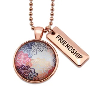 BOHO Collection - Rose Gold 'FRIENDSHIP' Necklace - Maya (11223)