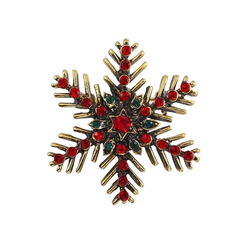 Cartoon Style Christmas Tree Alloy Enamel Rhinestones Unisex Brooches