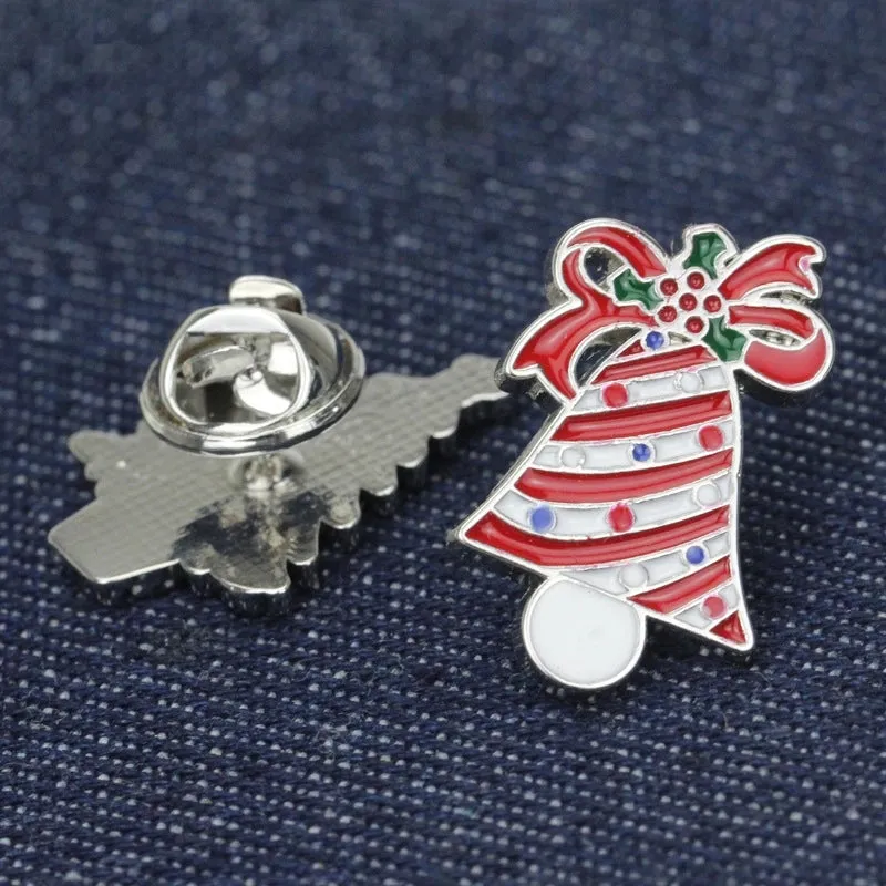 Cartoon Style Pin Animal Santa Claus Snowman Alloy Enamel Artificial Gemstones Unisex Brooches