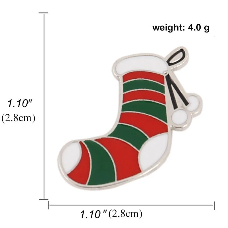 Cartoon Style Pin Animal Santa Claus Snowman Alloy Enamel Artificial Gemstones Unisex Brooches