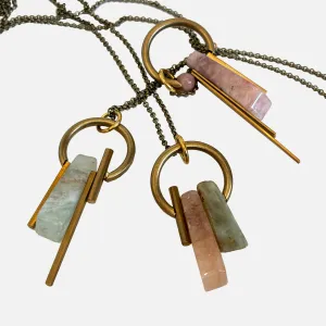 CIVAL Collective Morganite Collage Necklaces