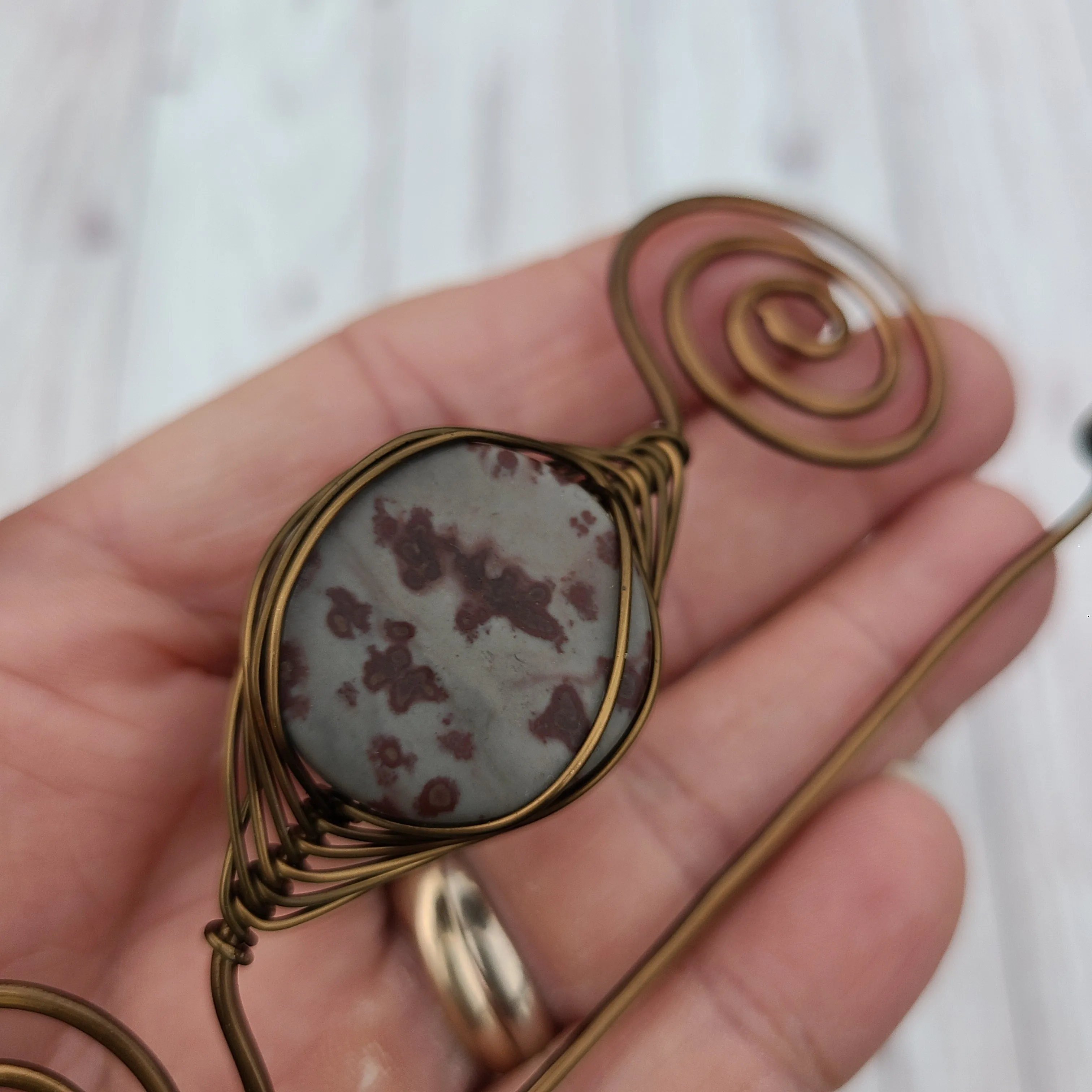 Clearance - Hearthstone Shawl Pin - Large Bronze Noteworthy