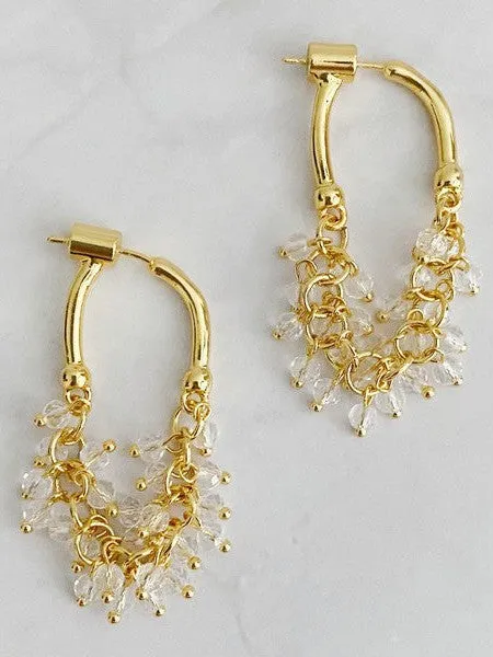 Continuous Sparkle Wrap Earrings