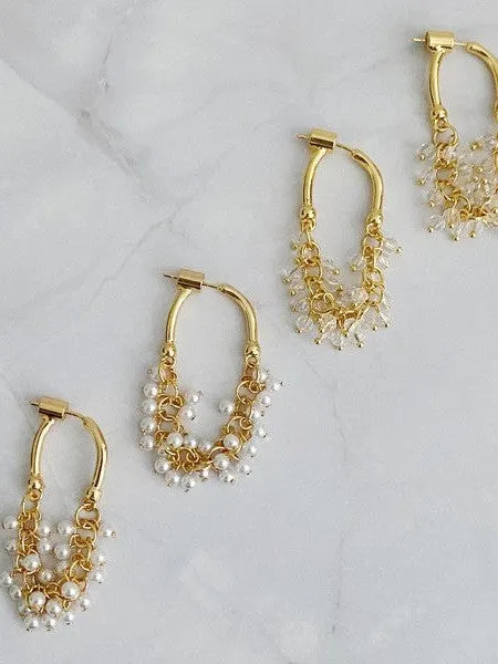 Continuous Sparkle Wrap Earrings