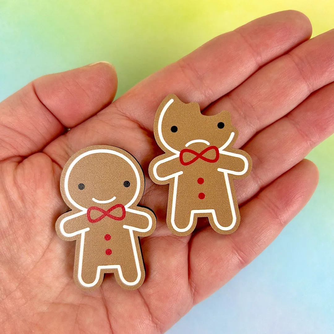 Cookie Cute Gingerbread Man Wooden Pins