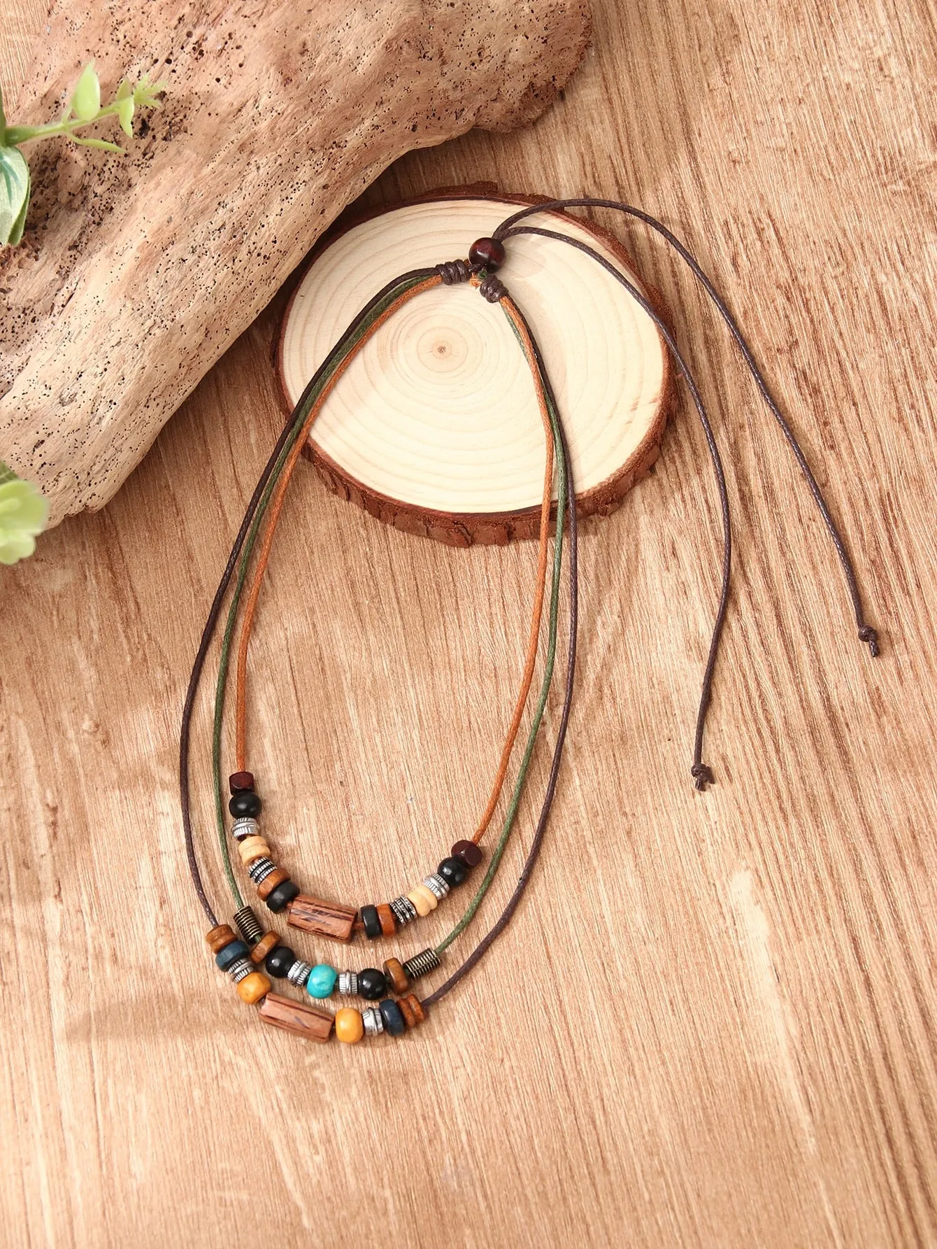 Creative Bead Decor Layered Necklace for Women Girls Accessories Jewelry Gifts