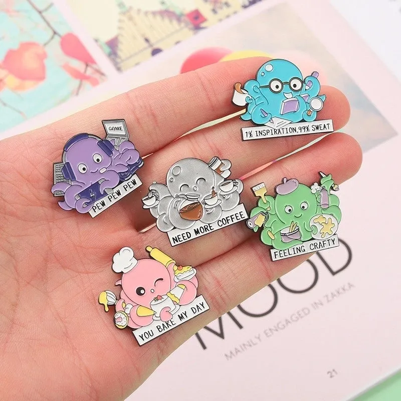 Cute Animal Alloy Stoving Varnish Unisex Brooches