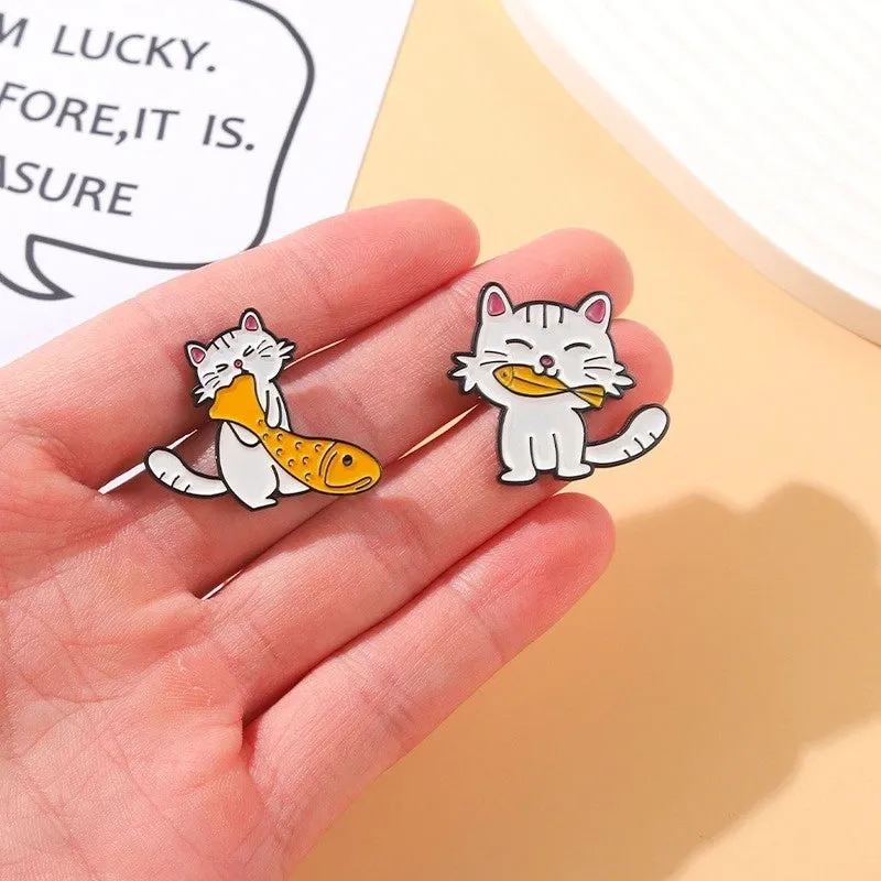 Cute Animal Alloy Stoving Varnish Unisex Brooches