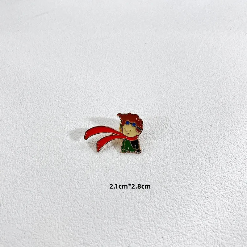 Cute Cartoon Character Alloy Enamel Couple Brooches