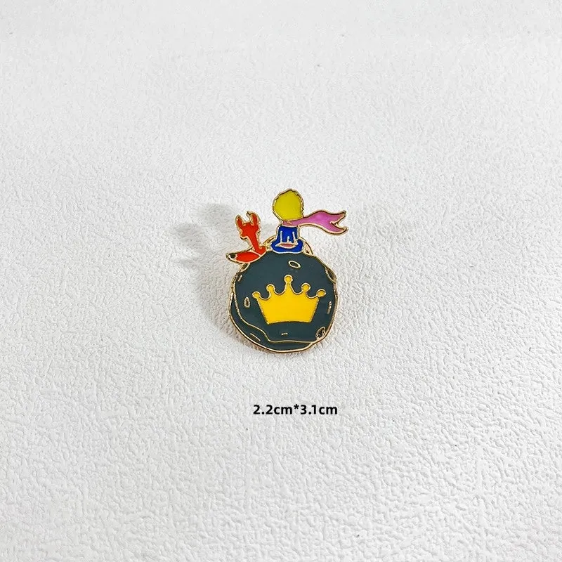 Cute Cartoon Character Alloy Enamel Couple Brooches