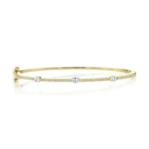 Diamond Marquise Bangle