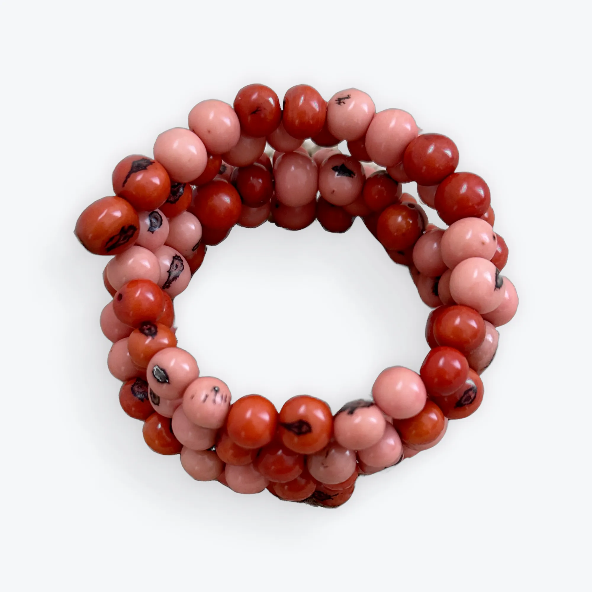 ECO CHIC TAGUA NUT SPIRAL BRACELETS