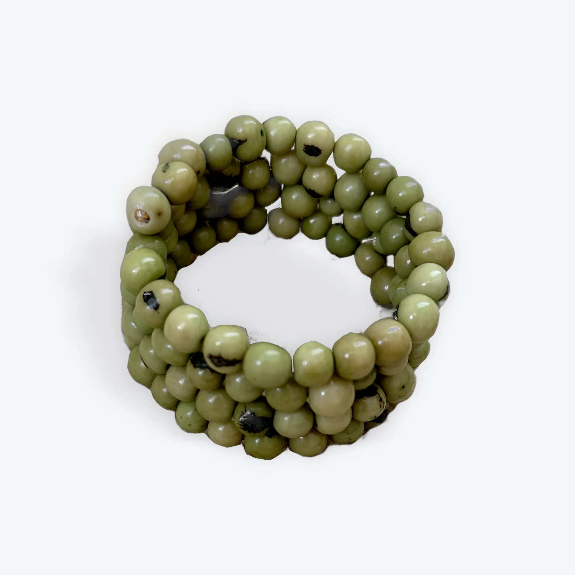 ECO CHIC TAGUA NUT SPIRAL BRACELETS