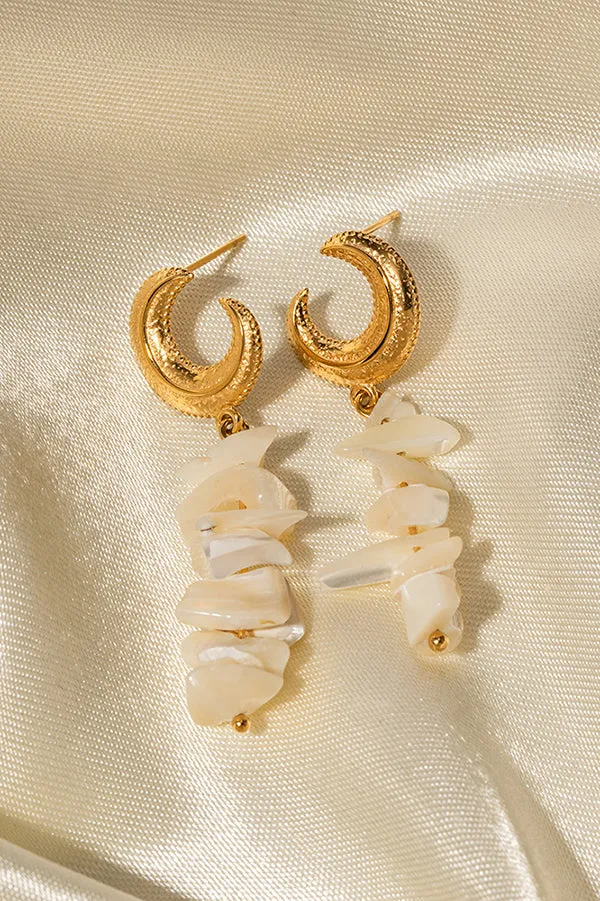 Elegant and Luxurious Moon Earrings