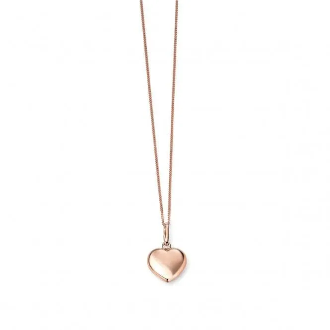 Elements 9ct Rose Gold Heart Pendant GP926