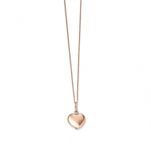 Elements 9ct Rose Gold Heart Pendant GP926