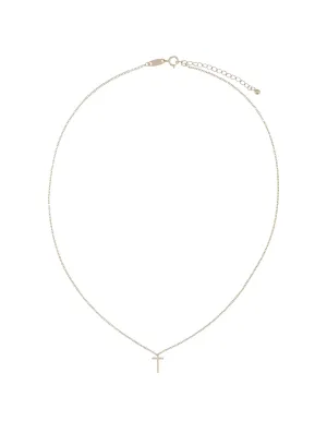 Elly Lou Timeless Initial Necklace - T- Silver