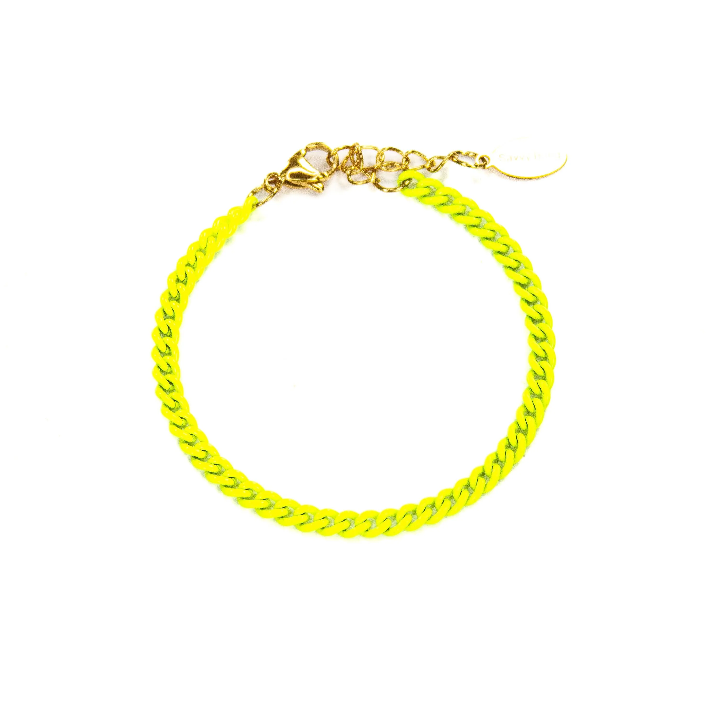 Enamel 16  Colors Curb chain link bracelet