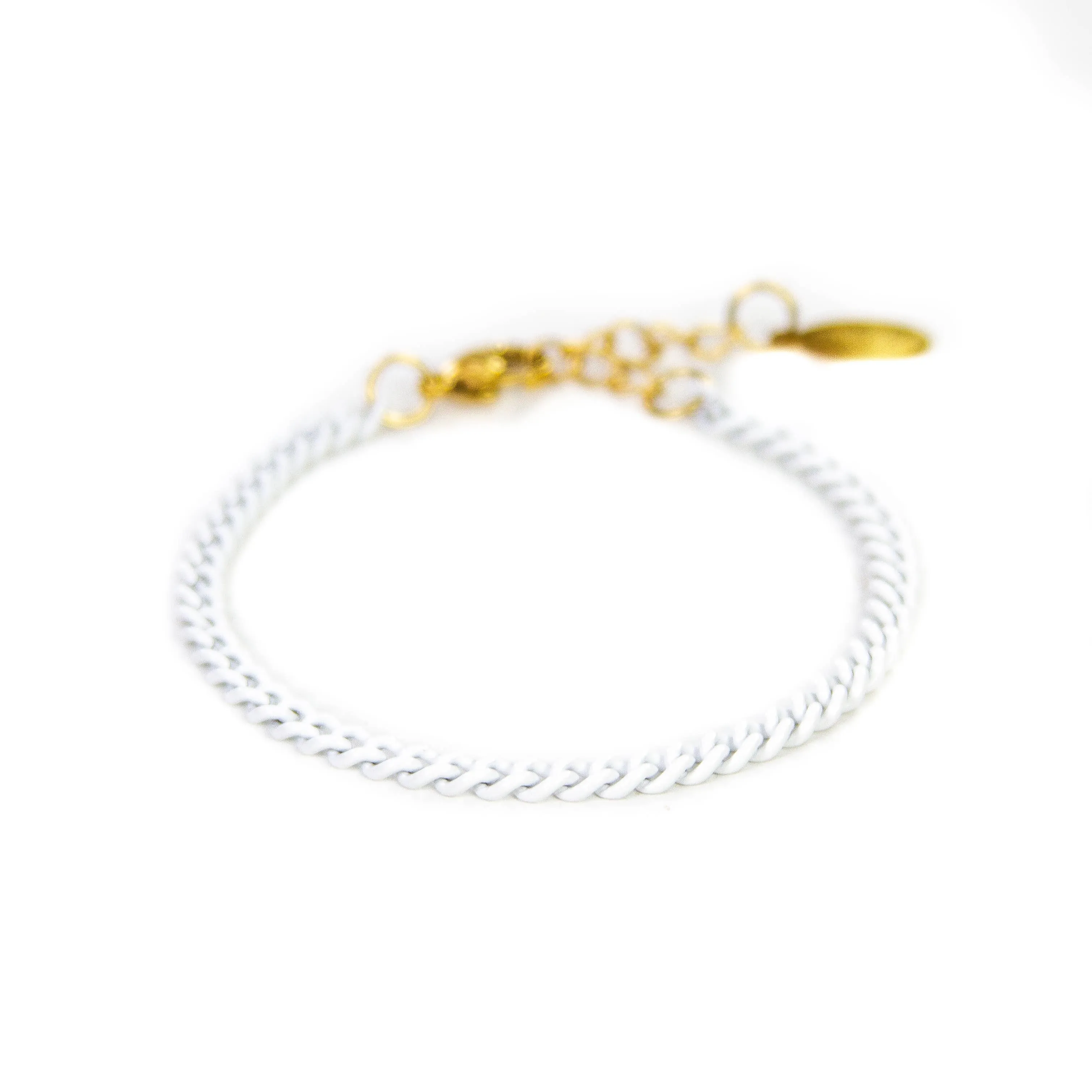 Enamel 16  Colors Curb chain link bracelet