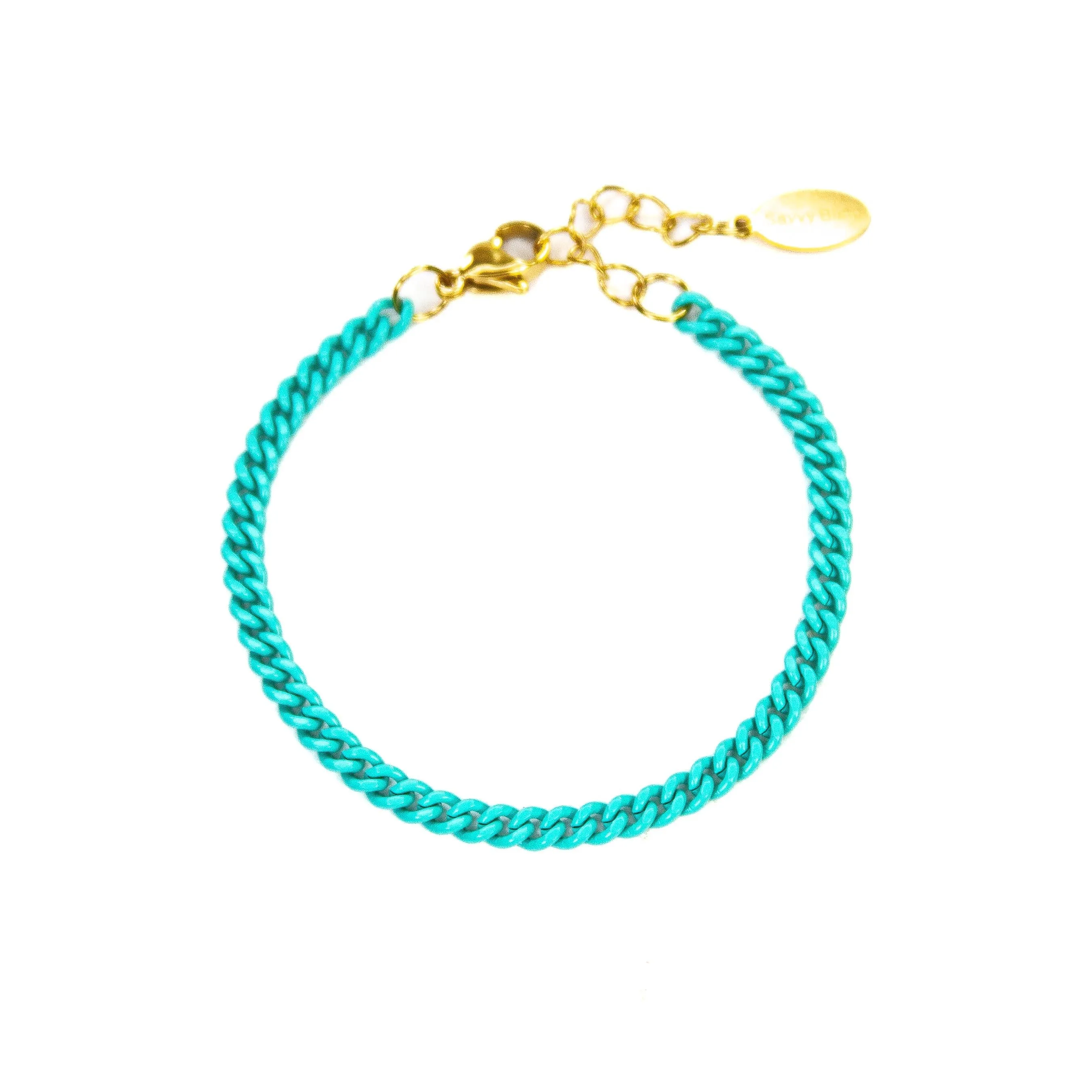 Enamel 16  Colors Curb chain link bracelet