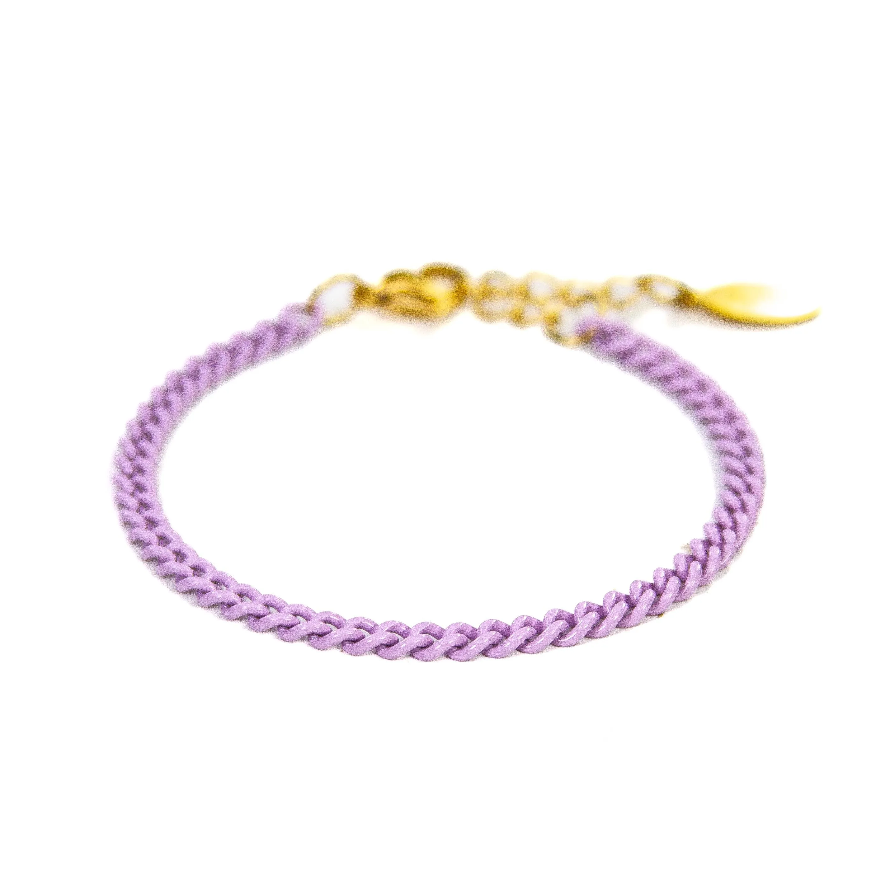 Enamel 16  Colors Curb chain link bracelet