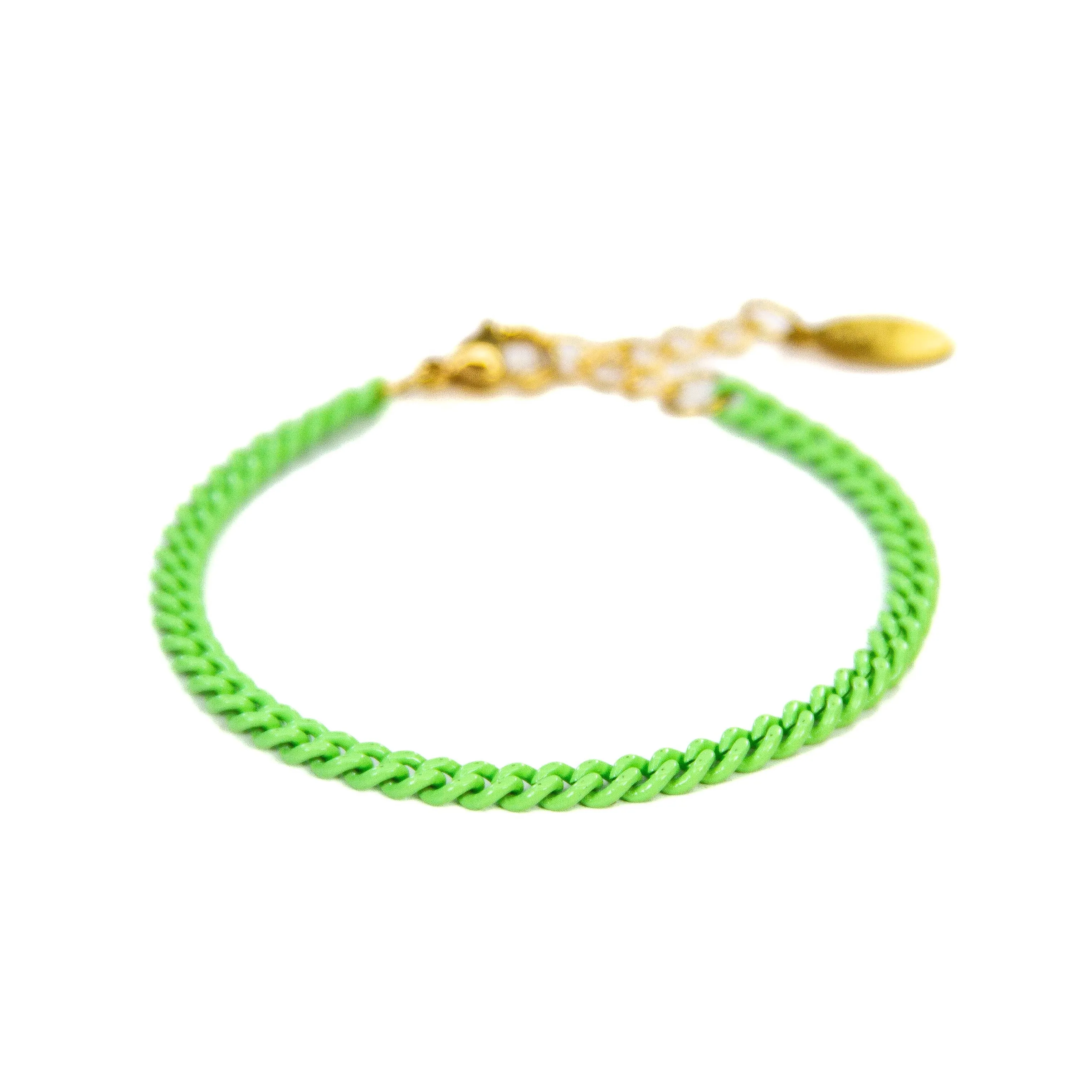 Enamel 16  Colors Curb chain link bracelet