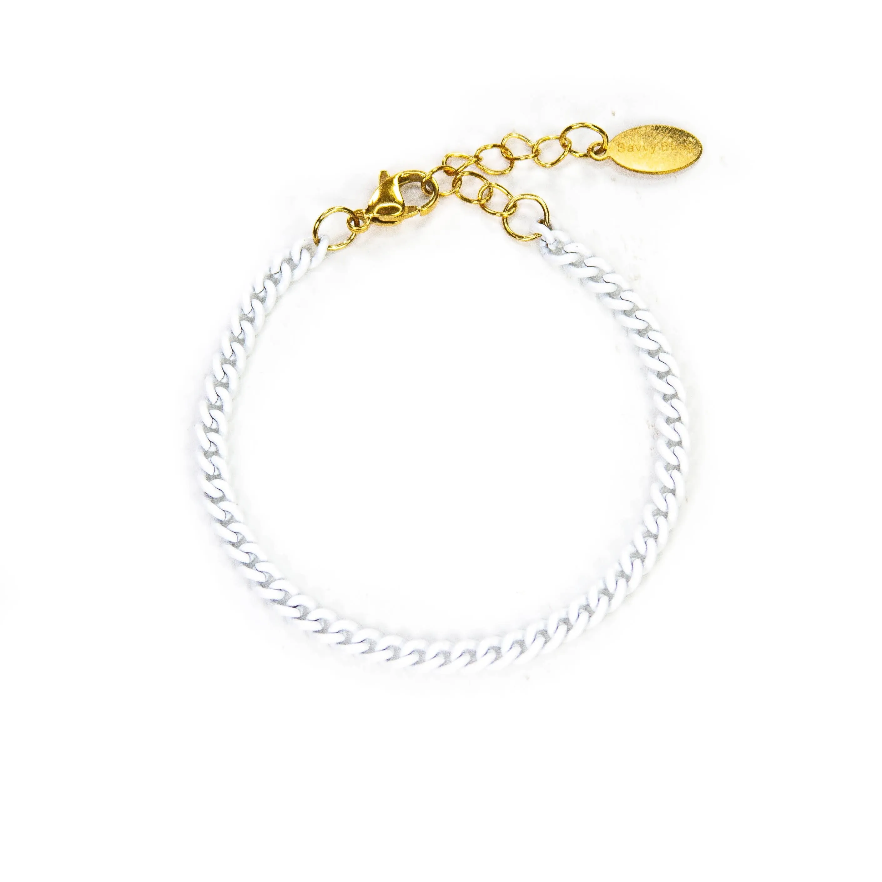 Enamel 16  Colors Curb chain link bracelet