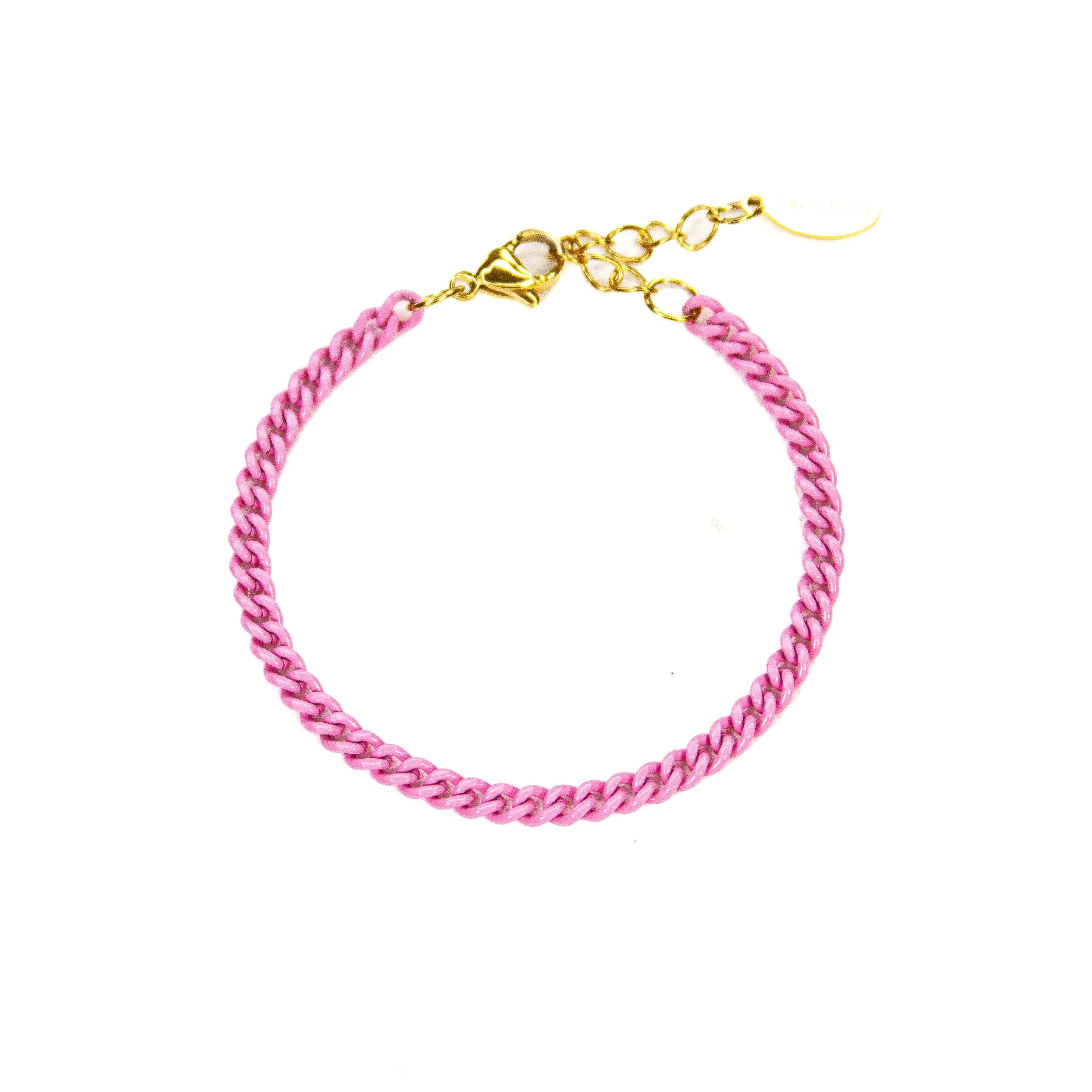 Enamel 16  Colors Curb chain link bracelet