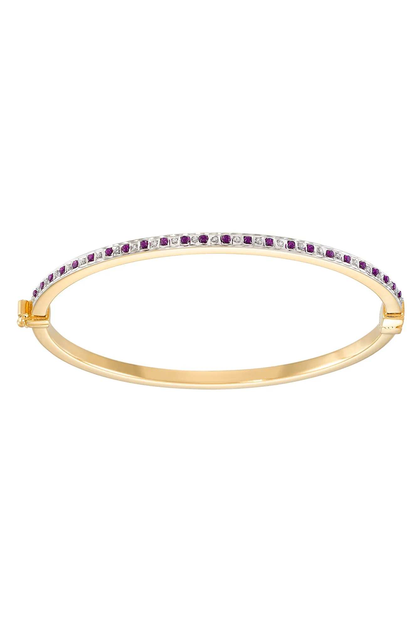 Everlasting Love Bracelet with Amethyst Diamond Embellishments