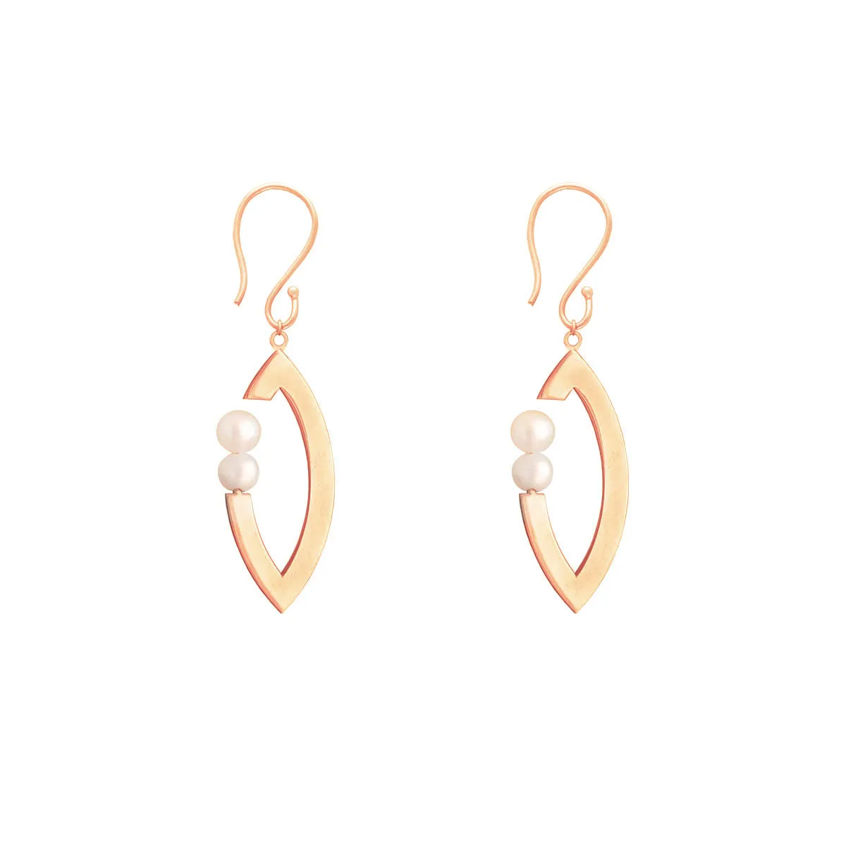 Fish Pearl Drop Earrings