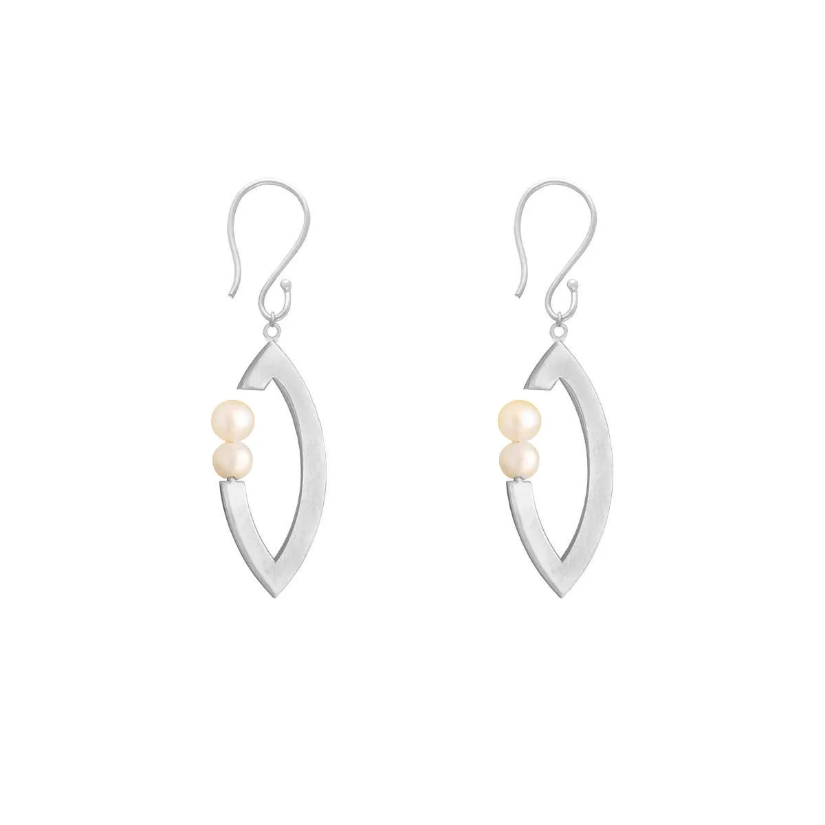 Fish Pearl Drop Earrings