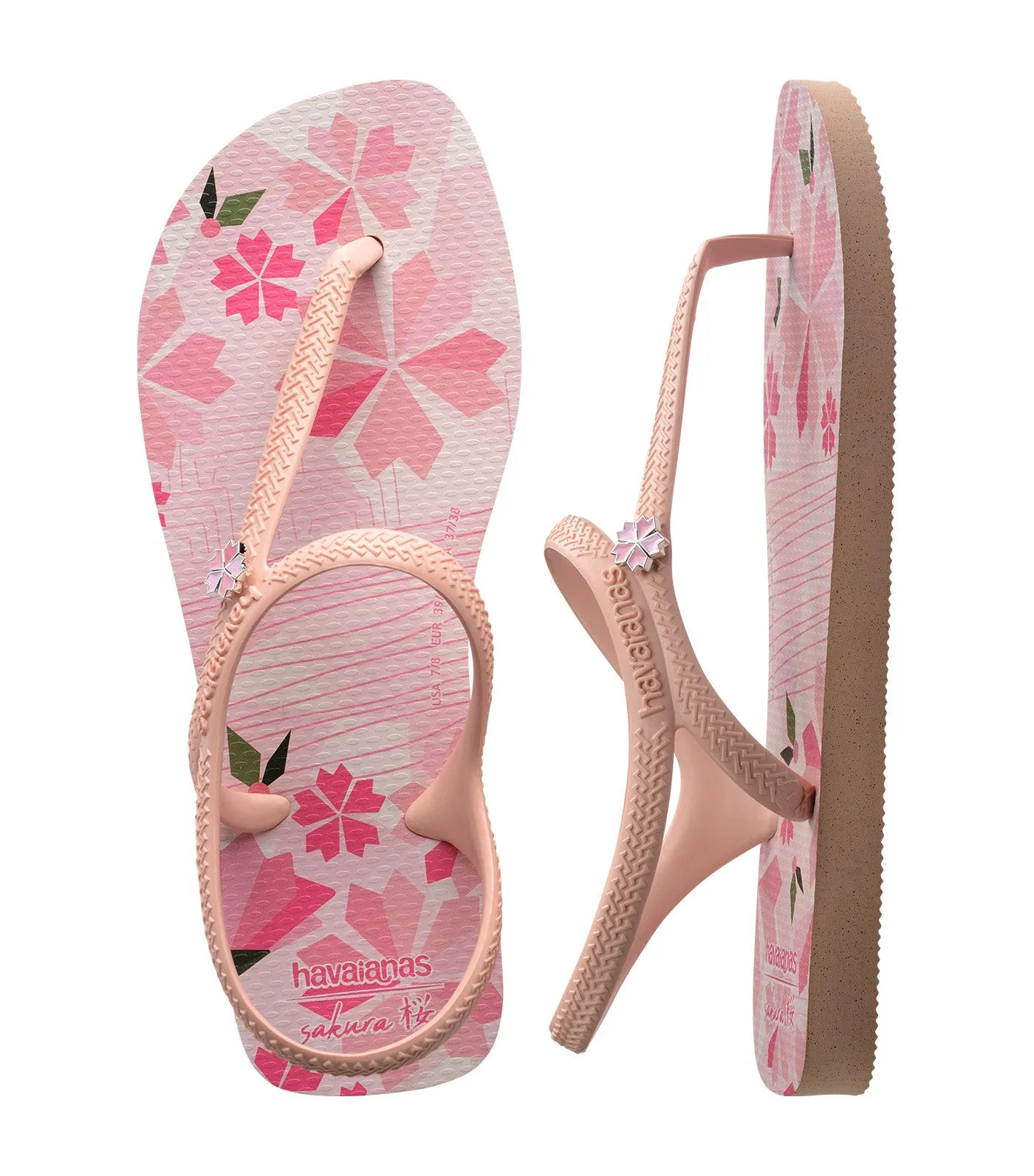 Flash Urban Sakura Flip Flops Ballet Rose