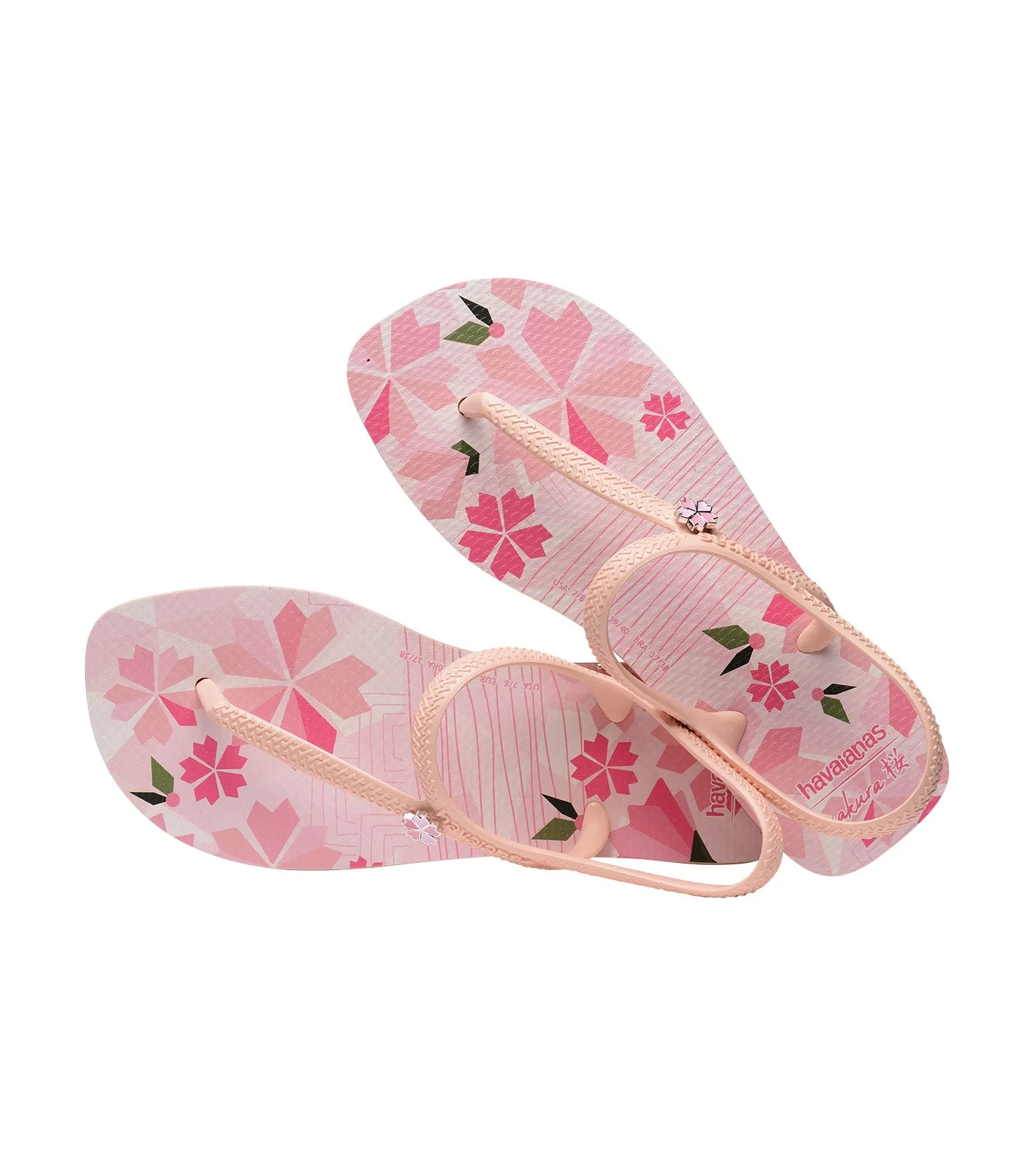 Flash Urban Sakura Flip Flops Ballet Rose