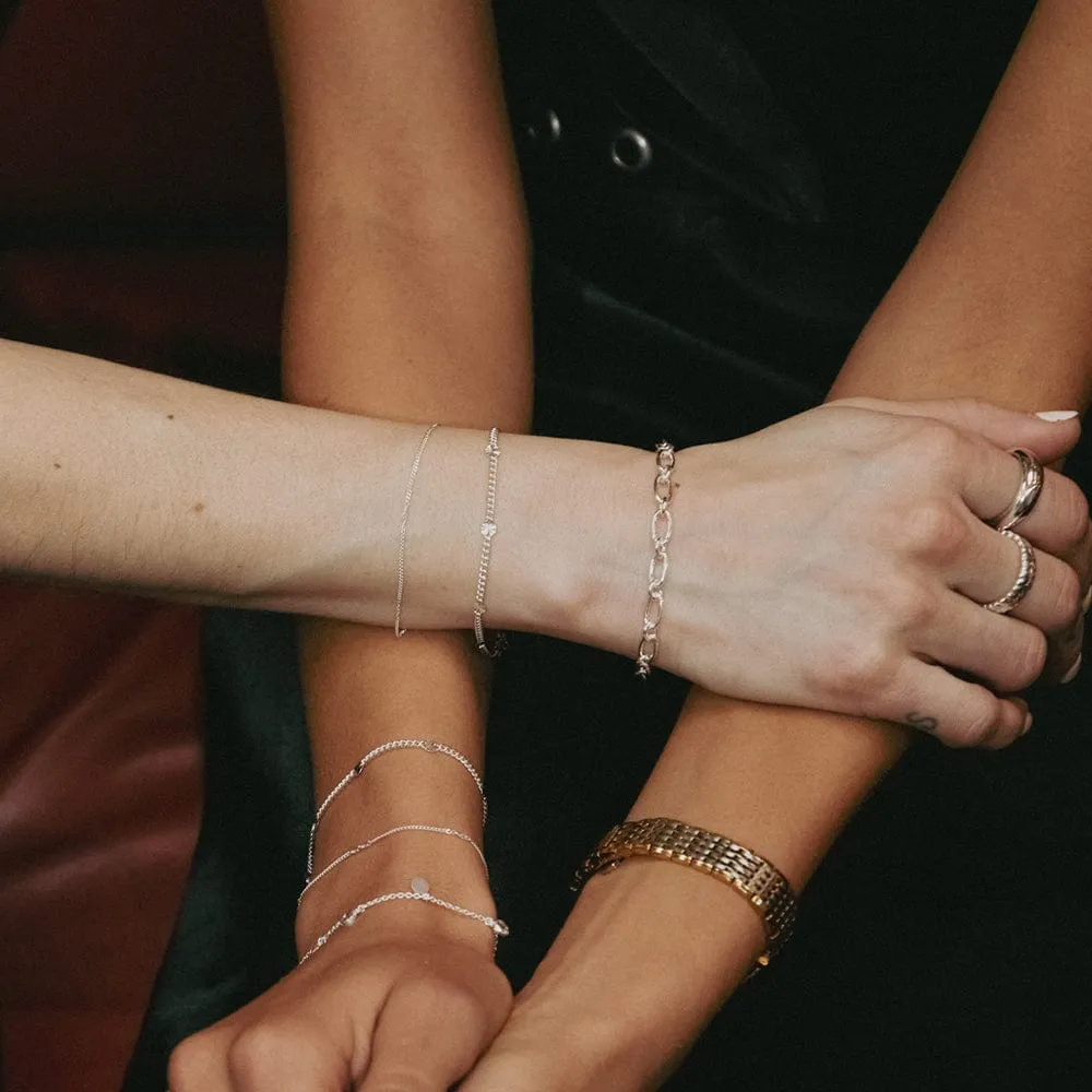 Forever Friendship Bracelet Stack Sterling Silver