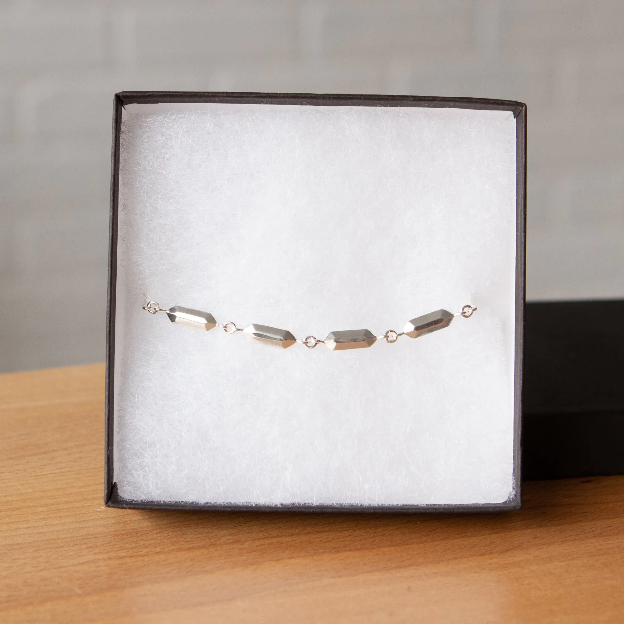 Fragment Link Bracelet in Silver