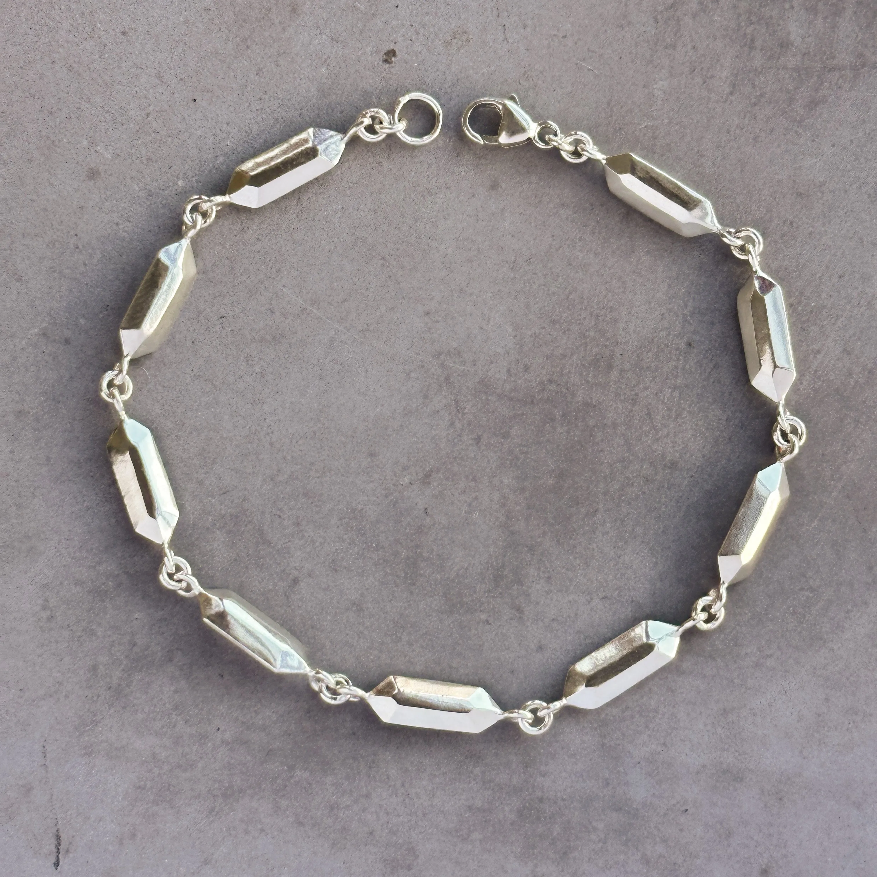 Fragment Link Bracelet in Silver