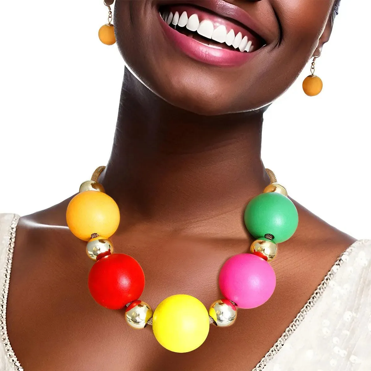 Get Glam: Beaded Necklace Set - Perfect Fashion Accessory!