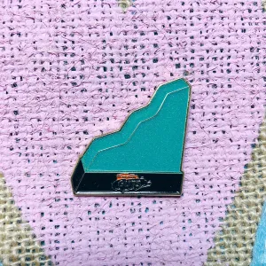 Glow in the dark Aggro Crag Enamel Pin