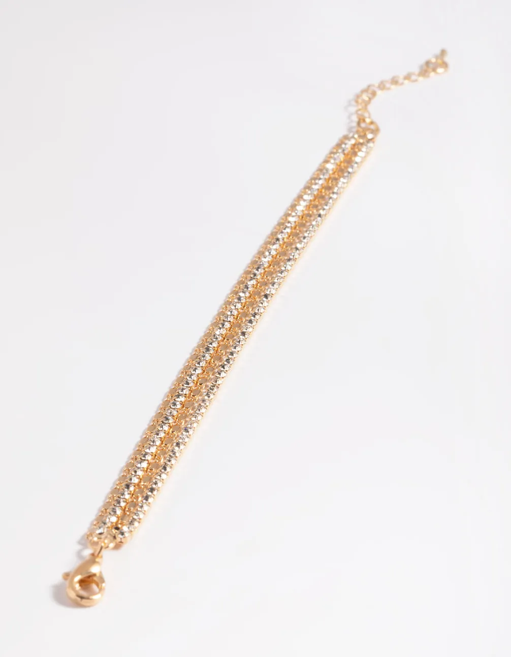 Gold Diamante Layered Bracelet